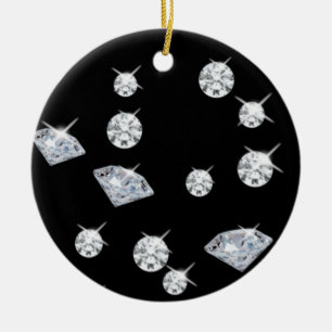Sparkle Diamonds Ceramic Tree Decoration