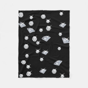 Sparkle Diamonds Fleece Blanket