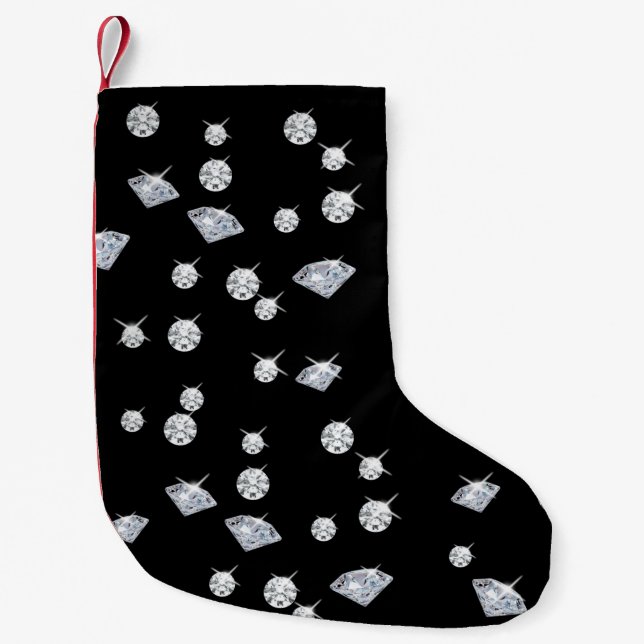 Sparkle Diamonds Small Christmas Stocking (Front)