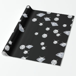 Sparkle Diamonds Wrapping Paper