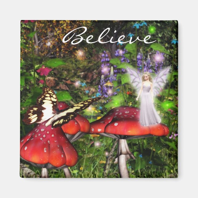 Sparkle fairy forest Magnet (Front)