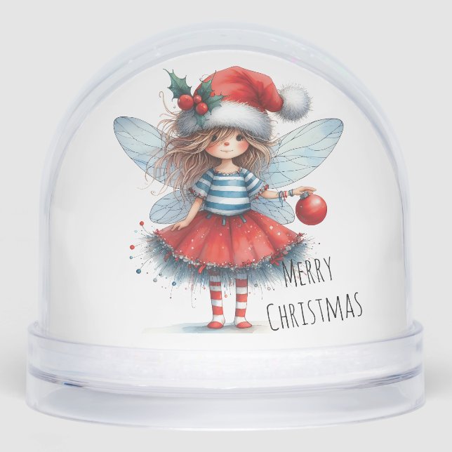 Sparkle Fairy with Ornament  Snowglobe (Front)