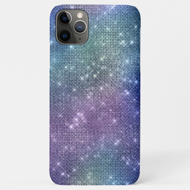 *~* Sparkle Faux Rhinestone Pink Denin Blue Case-Mate iPhone Case (Back)