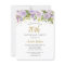 Sparkle Floral Purple 70th Birthday Invite