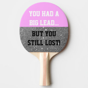 Sparkle Funny Smack Talk Ping Pong Paddle