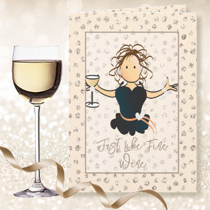Sparkle Girly Peach Glitter Personalized Birthday Card