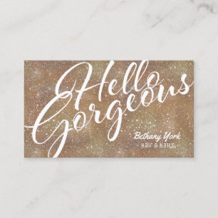 Sparkle Glam Modern Stylist Designer Business Card