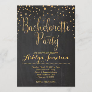 Sparkle Glitter bachelorette Party Invitation