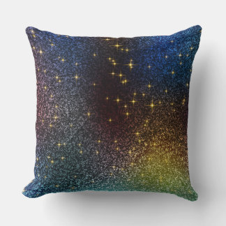 Sparkle glitter gradient with colourful colours  cushion