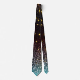 Sparkle glitter gradient with colourful colours  tie