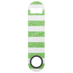 Sparkle Glitter Look Stripes Bottle Opener