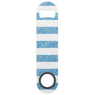 Sparkle Glitter Look Stripes Bottle Opener