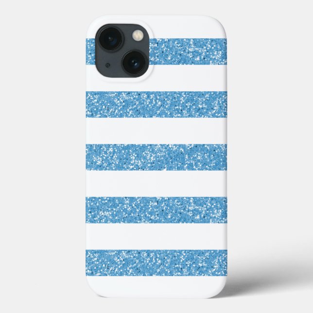 Sparkle Glitter Look Stripes BT iPad Air Case (Back)