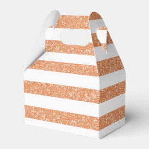 Sparkle Glitter Look Stripes Favour Boxes