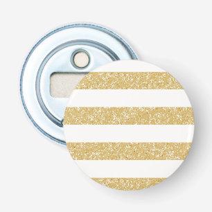 Sparkle Glitter Look Stripes Magnet Bottle Opener