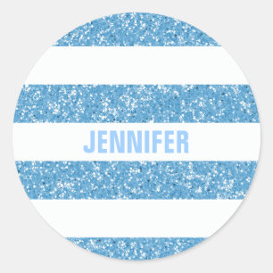 Sparkle Glitter Look Stripes Stickers