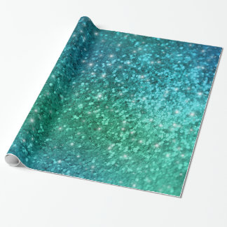 Sparkle Glitter Mermaid look Wrapping Paper