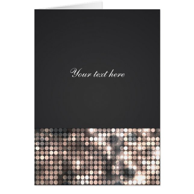 Sparkle Glitter Sequins Glamour Thank You Card (Front)