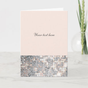 Sparkle Glitter Sequins Glamour Thank You Card