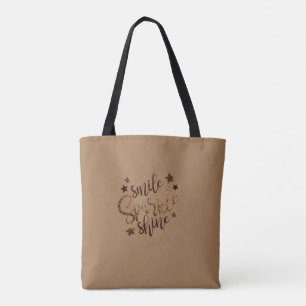 Sparkle, Glitter Shine Mocha Tote Bag
