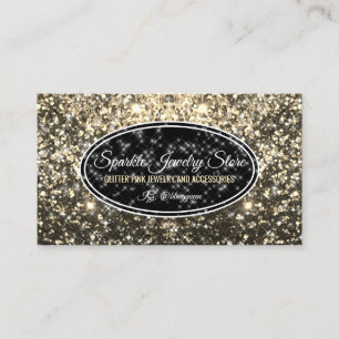 Sparkle Gold Boss Glitz Glam Starlust Jewellery Business Card