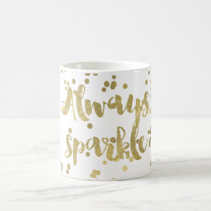 Sparkle Gold Confetti Coffee Mug