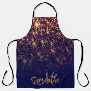 Sparkle Golden Glitter Apron