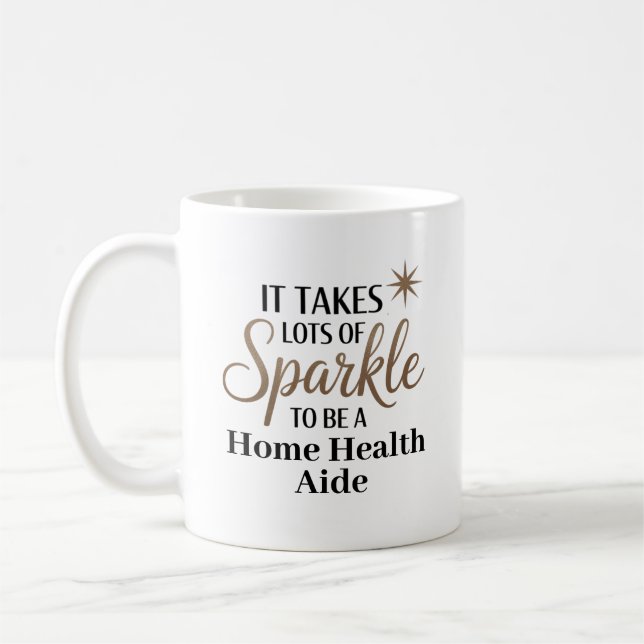 Sparkle Home Health Aide Coffee Mug (Left)