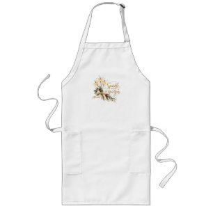 Sparkle Into the New Year Elegant Holiday Apron