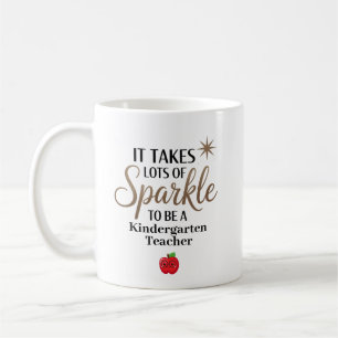 Sparkle Kindergarten Teacher Personalised Coffee Mug