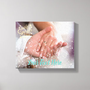 Sparkle Light Effect Overlay Glitter Photo Canvas