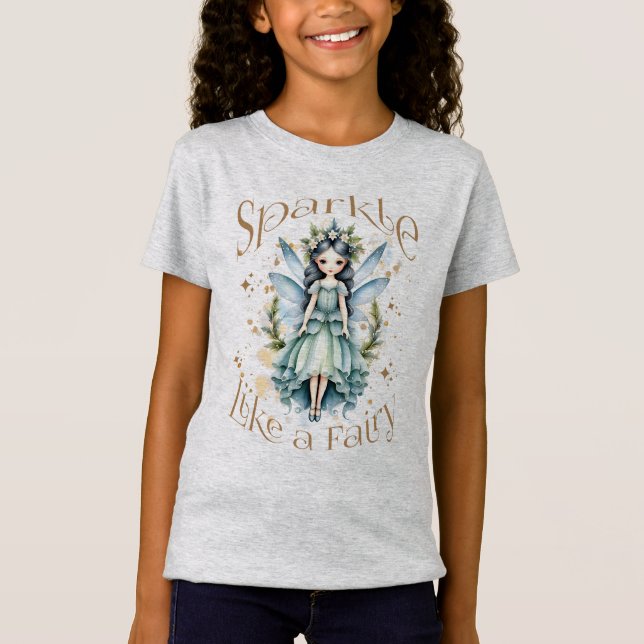Sparkle Like a Fairy Grey T-Shirt (Front)