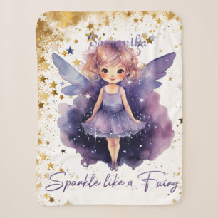 Sparkle Like A FAIRY Sherpa Blanket