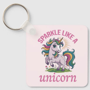 Sparkle like a unicorn key ring