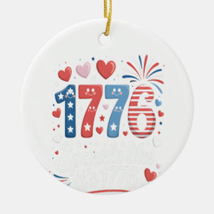 Sparkle Like It’s 1776 4th of July Fireworks Ceramic Tree Decoration