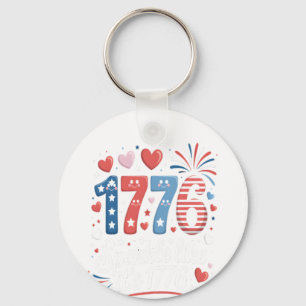 Sparkle Like It’s 1776 4th of July Fireworks Key Ring