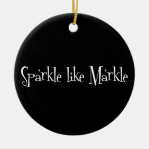 Sparkle Like Meghan Markle Duchess Of Sussex Funny Ceramic Tree Decoration