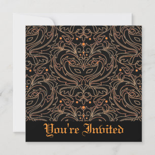 Sparkle Masquerade Mask Halloween Party Invitation