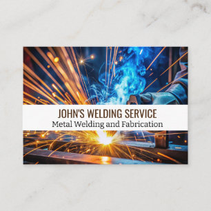 Sparkle Metal Welder, Fabricator, Contractor  Business Card