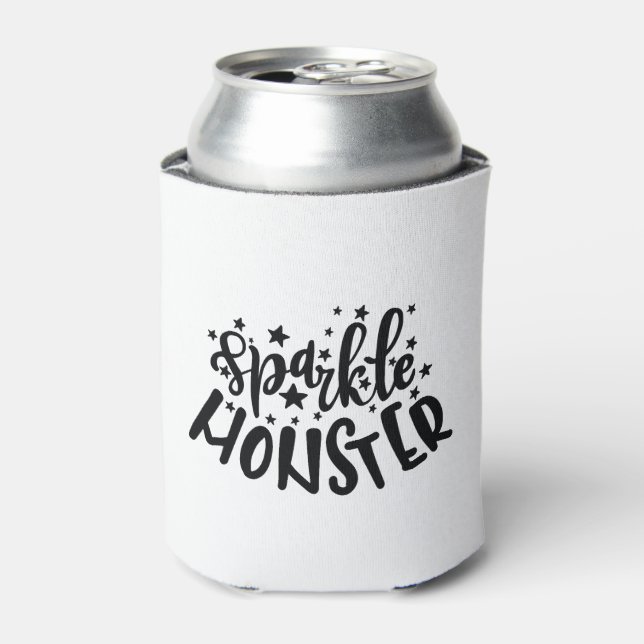 Sparkle Monster Halloween Can Cooler (Can Front)