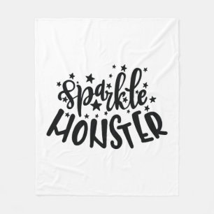 Sparkle Monster Halloween Fleece Blanket