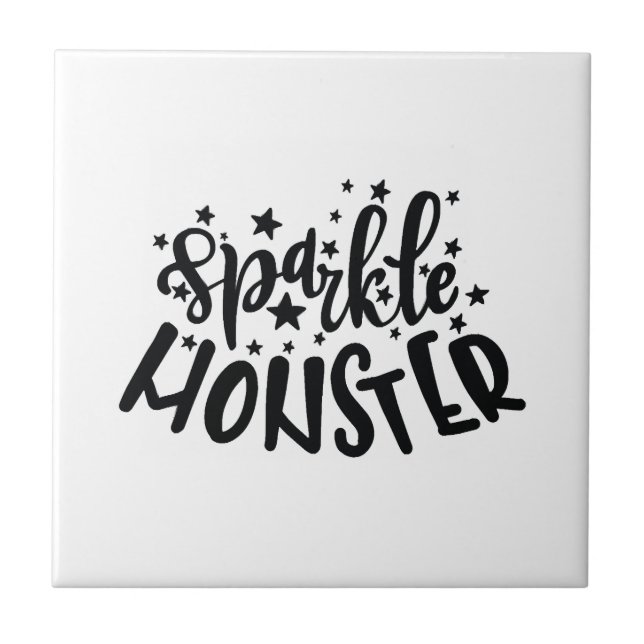 Sparkle Monster Halloween Tile (Front)