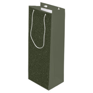 Sparkle Moss Wine Gift Bag – Customisable