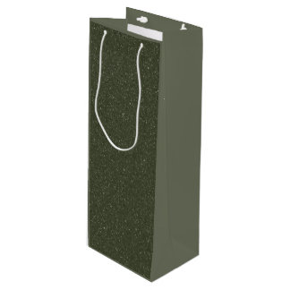 Sparkle Moss Wine Gift Bag – Customisable