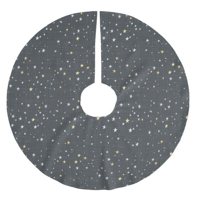 Sparkle Night Brushed Polyester Tree Skirt (Front)