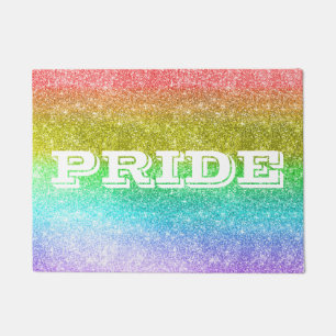Sparkle out Loud Gay Pride Doormat