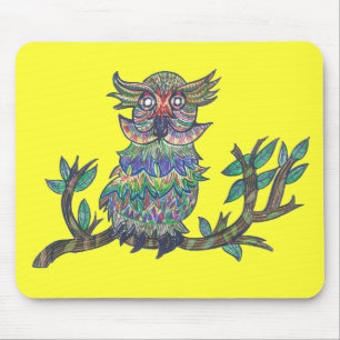 Sparkle Owl Mouse Mat