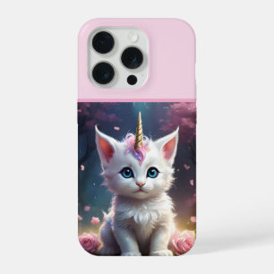 "Sparkle Paws: The Enchanting Unicorn Kitten" iPhone 15 Pro Case