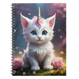 "Sparkle Paws: The Enchanting Unicorn Kitten" Notebook