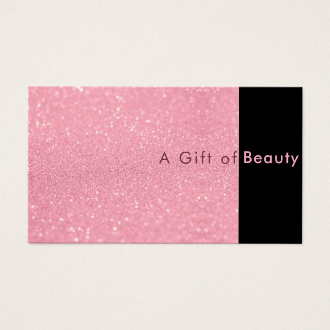 Sparkle Pink Salon & Spa Gift Certificate (Front)